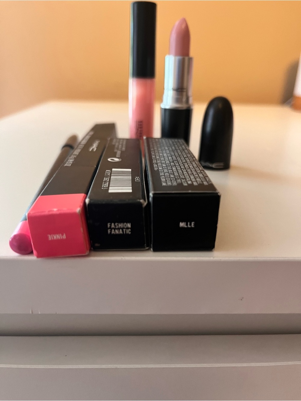 CLEARANCE MAC Cosmetics Peachy Nude Lipstick, Lip Liner & PlushGlass Trio - Picture 2 of 4